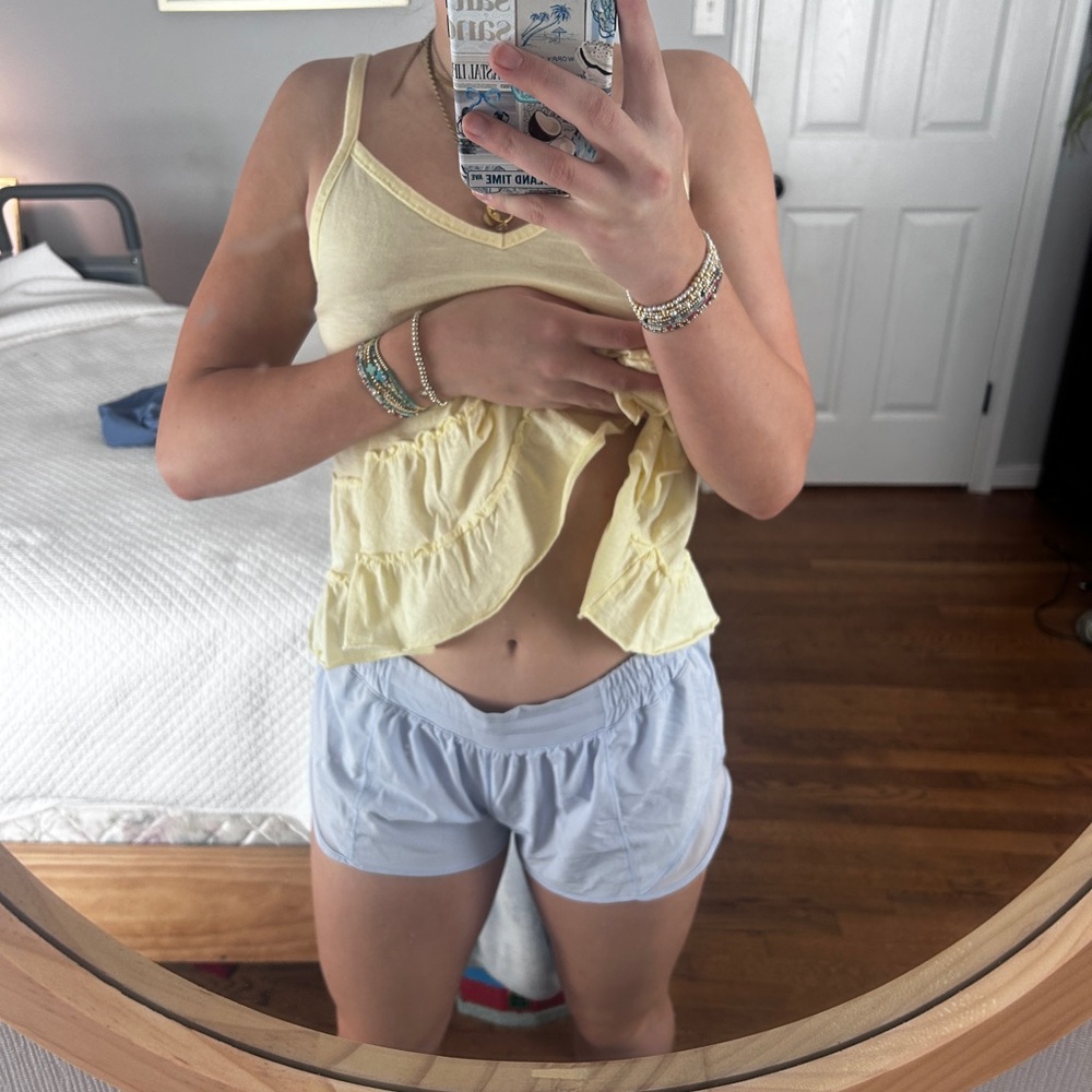 Blue Lululemon hotty hot shorts